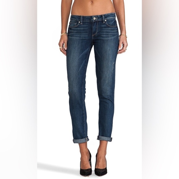 PAIGE Size 25 Skyline Ankle Peg Jeans (measures 25x29) Blue - Picture 12 of 12